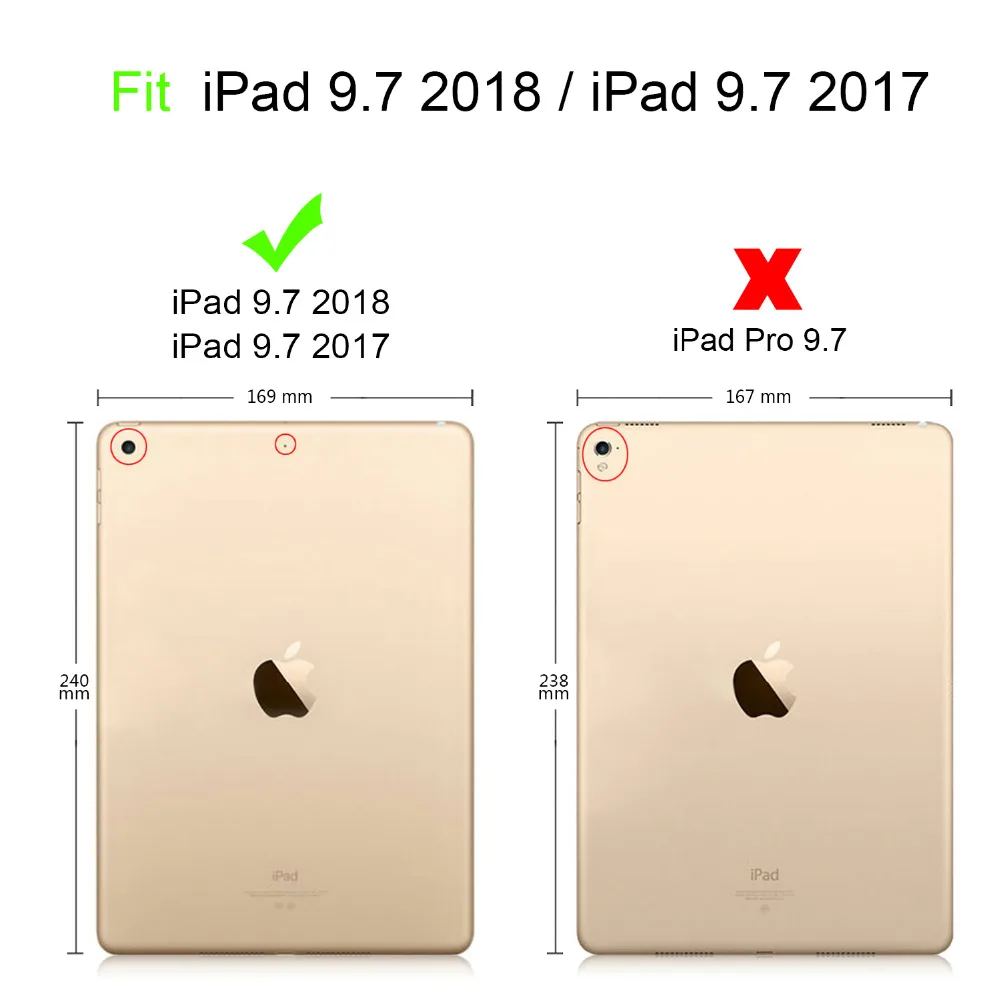Чехол для планшета для iPad 9,7 дюймов тонкий кожаный чехол-книжка с подставкой для iPad 9,7 дюймов чехол для планшета с принтом Fundas+ стилус