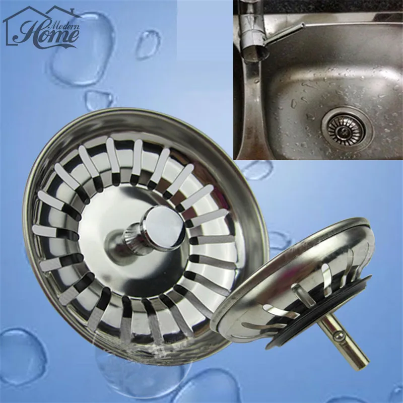Фильтр для отверстий в раковине из нержавеющей стали 8 см 1 шт.|sewer filter|sink strainer