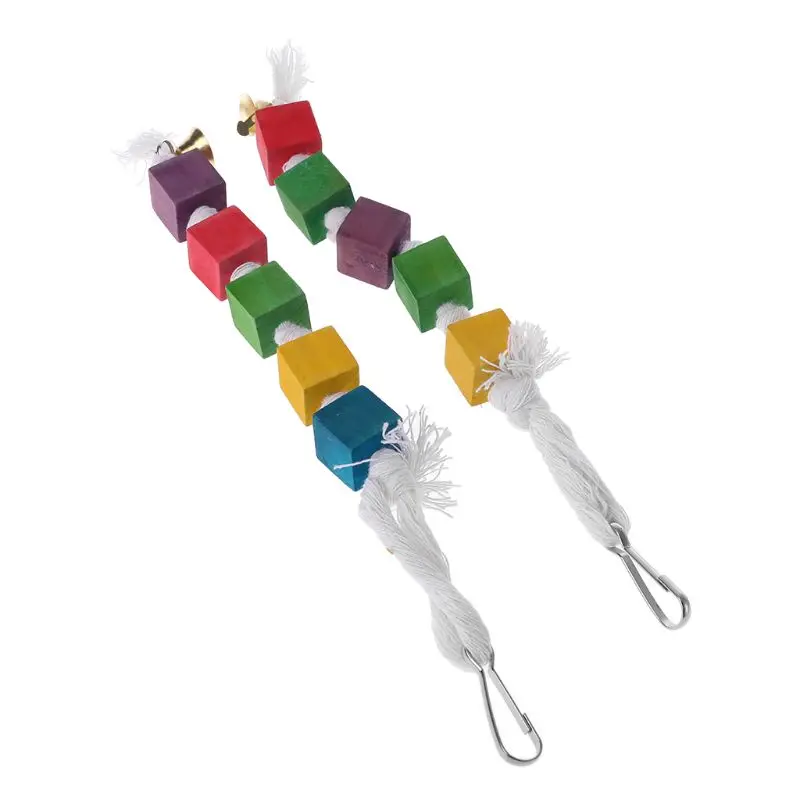 Птица жевательная игрушка попугай Попугай деревянные блоки привлекают внимание