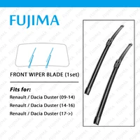 FUJIMA Front Wiper Blade for Renault Duster / Dacia Duster MK1 MK2 (2009-Onwards), Aero Flat Frameless Windscreen Wipers