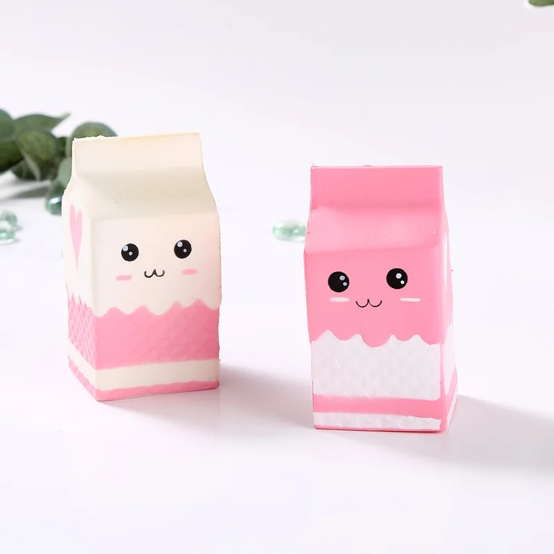 

2018 kawaii Squishy пакет для молока/бутылка/может сжимать Веселые мягкие медленно восстанавливающие форму сжимаемые большие сжимаемые продукты Ми...