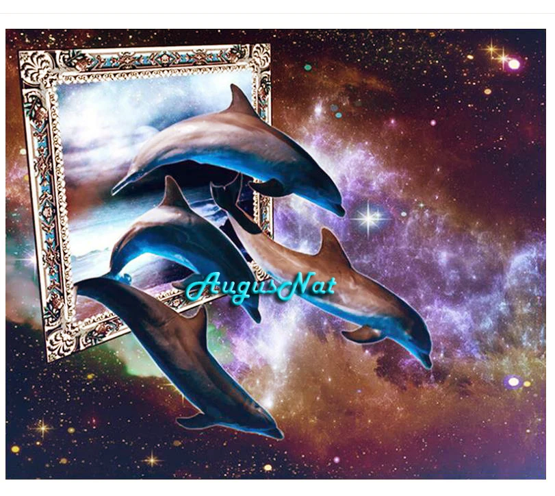 3d dophins Алмазная картина полная дрель на стену 5d алмазная dotz морская рыба