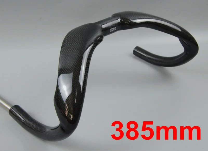 3K 385mm Wacako дороги углерода TT руль бар трек sprinter bar труба из углеродистого волокна 3K глянцевое покрытие 31,8 мм 370/385 мм суете гонок баров Велосипеды - Цвет: 3K 385mm