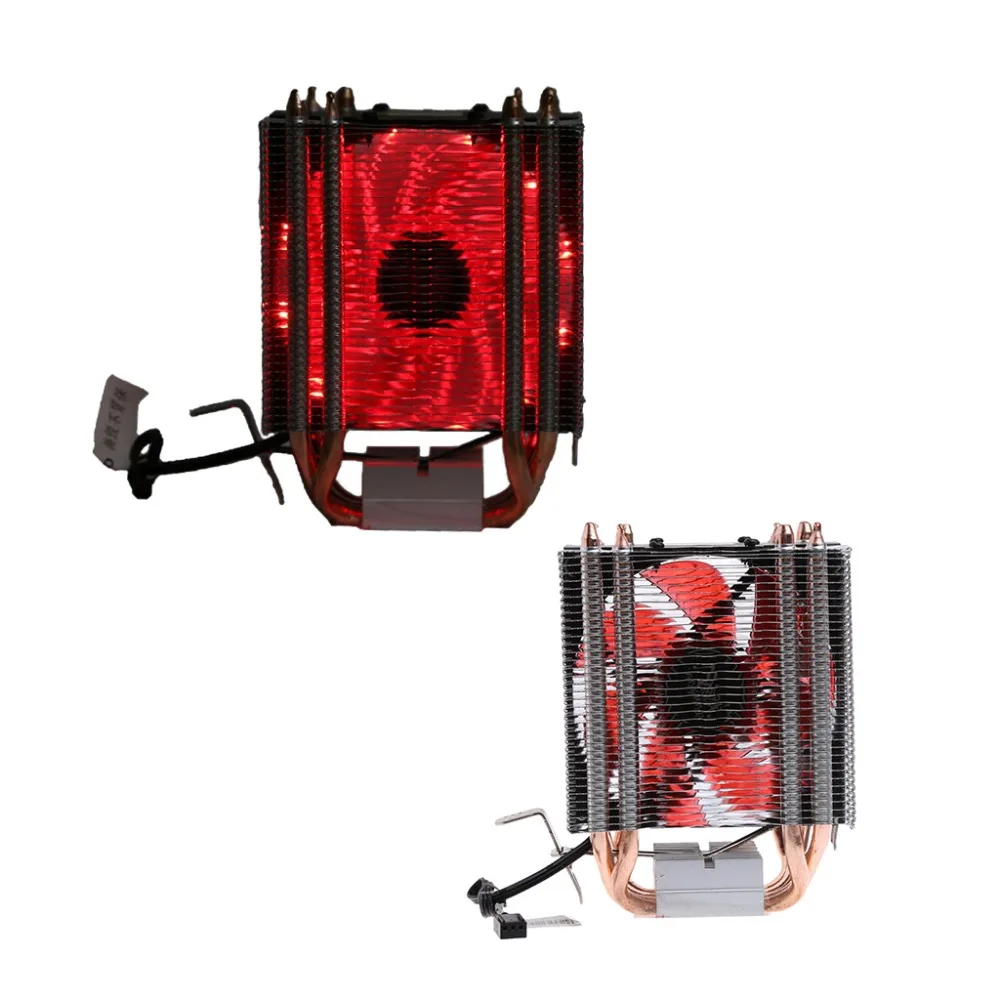 Кулер для процессора Intel LGA1156 AMD AM3 +/AM3/AM2 +/AM2 красный 4 тепловых трубки 12 В 130 Вт |