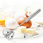 Горячая Распродажа полуавтоматический миксер для взбивания яиц ручной самоповоротный венчик из нержавеющей стали ручной миксер для взбивания яиц и крема кухонные инструменты