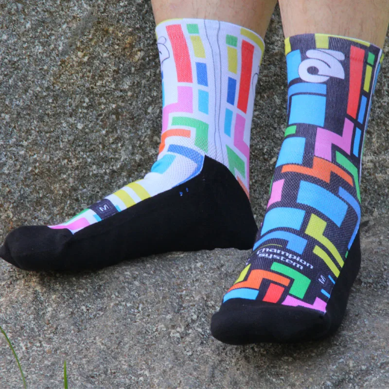 ZHUIYAN New 2019 Professional Brand 3D printing Socks Mountain Bike Cycling Sport /Racing Calcet | Спорт и развлечения