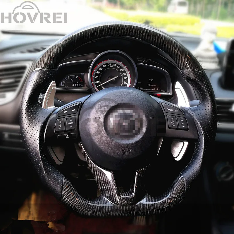 1 пара автомобильный Стайлинг Алюминиевый Рычаг Переключения руля для Mazda 3 6 Axela