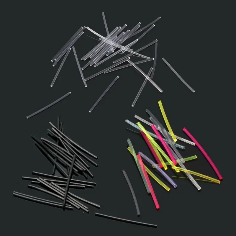 

250Pcs Clear Plastic Sticks Hypoallergenic Studs Pins Bars Ear Piercing Retainer