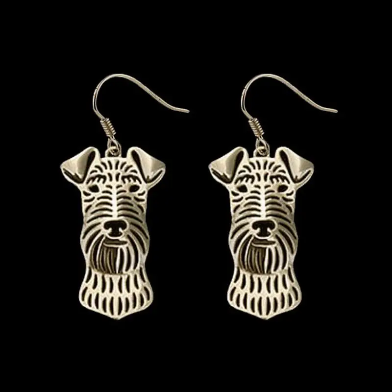 Женские металлические серьги подвески популярные модели Airedale Terrier|earrings drops|earrings