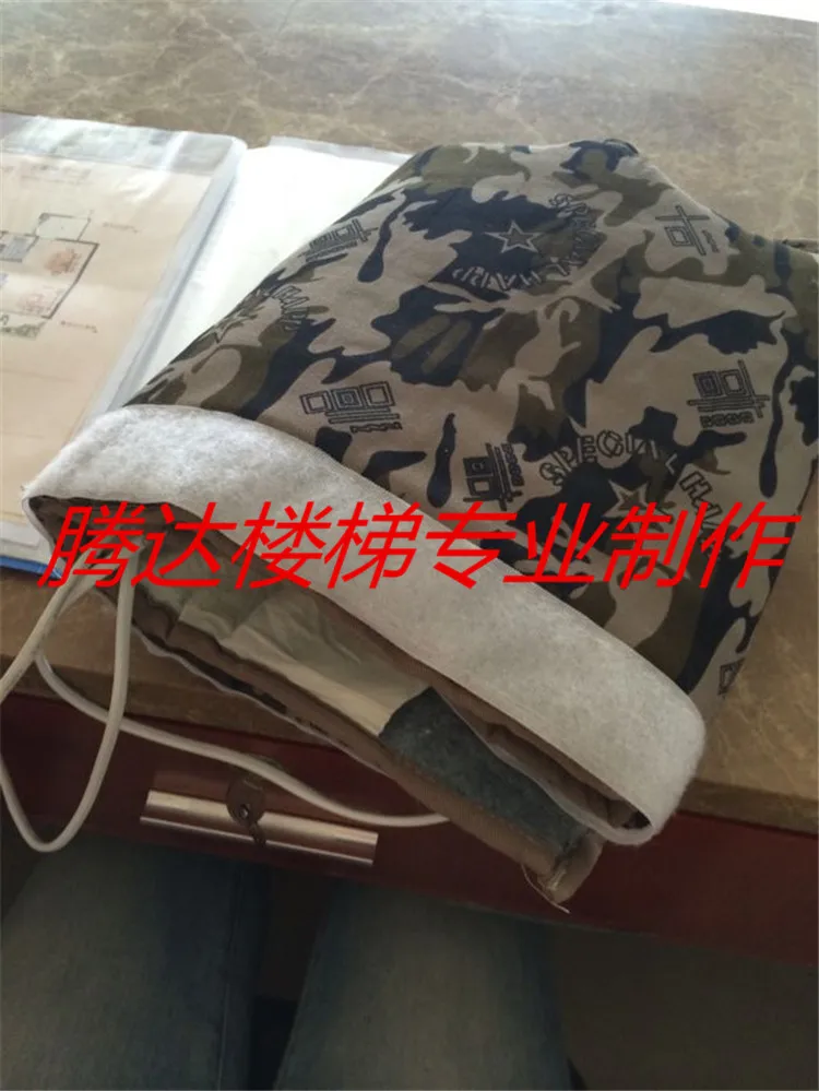Staircase handrail guardrail heating blanket polymer heater installation of special tools |