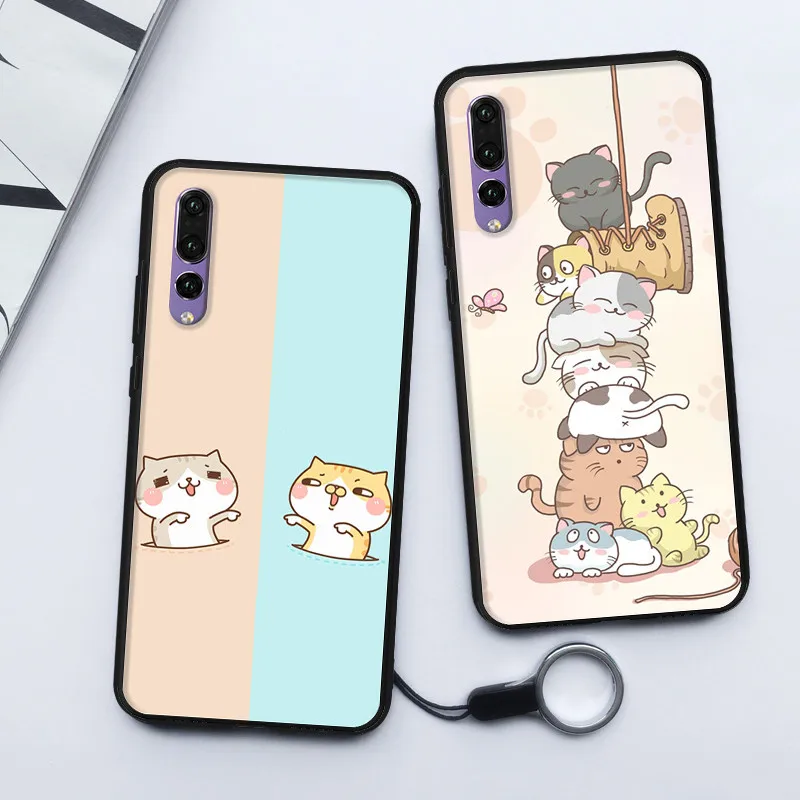 Для huawei P20 чехол 3D Рельеф Живопись Чехлы для Pro Мягкий силиконовый ТПУ Coque p20