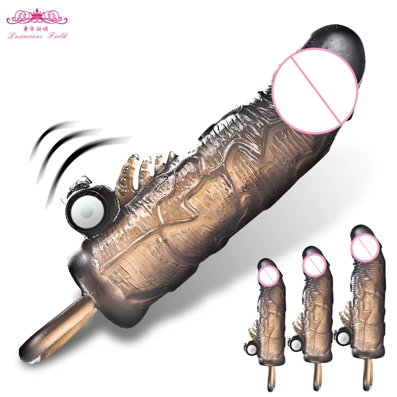 Многоразовые презервативы Секс игрушки для мужчин удлинитель пениса увеличение