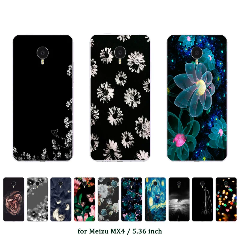 Чехол для Meizu MX4 новый чехол накладка с разноцветным принтом мягкий из ТПУ MX 4