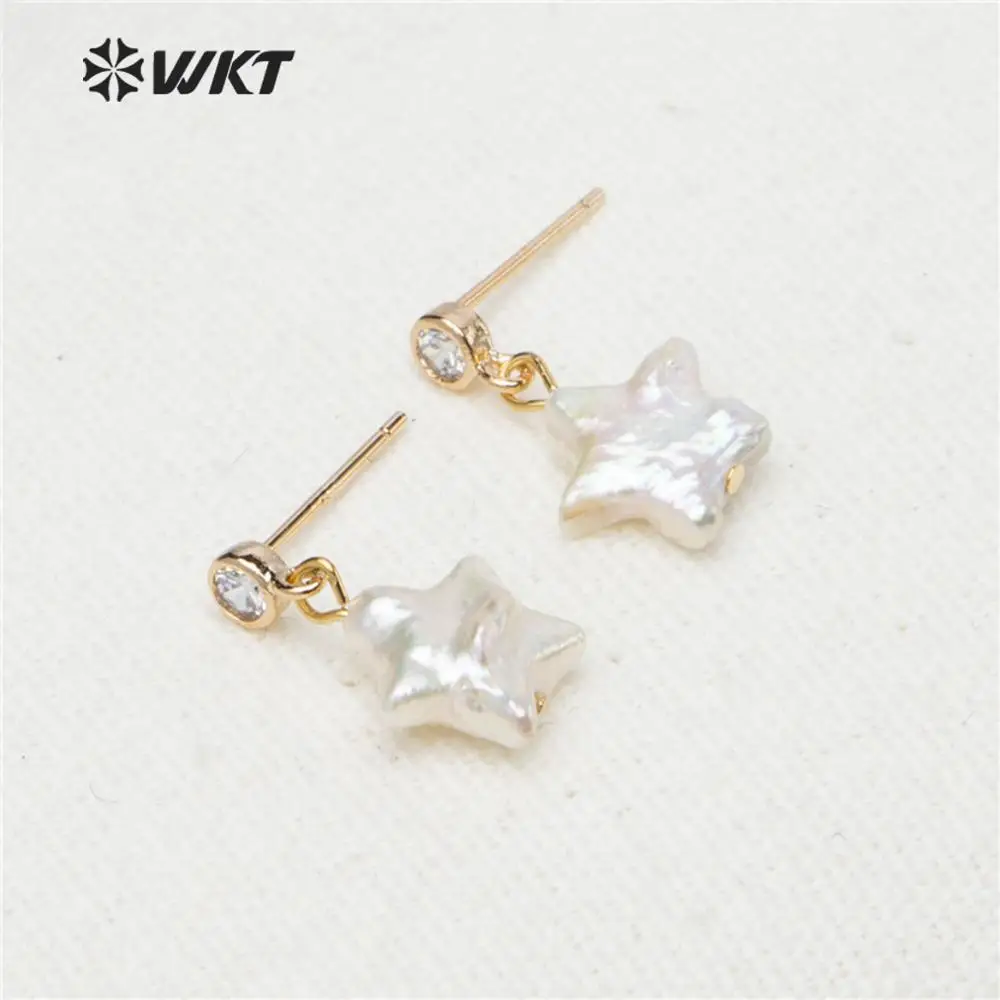 Женские серьги подвески с жемчугом в стиле барокко|Серьги-гвоздики| |