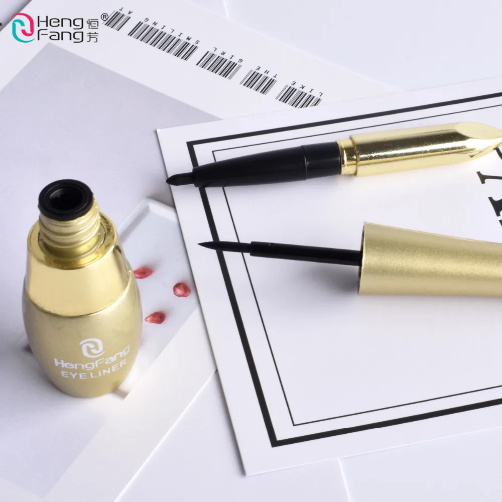2 в 1 Подводка для глаз черная Жидкая стойкая Водостойкая крем 8 г макияж бренд