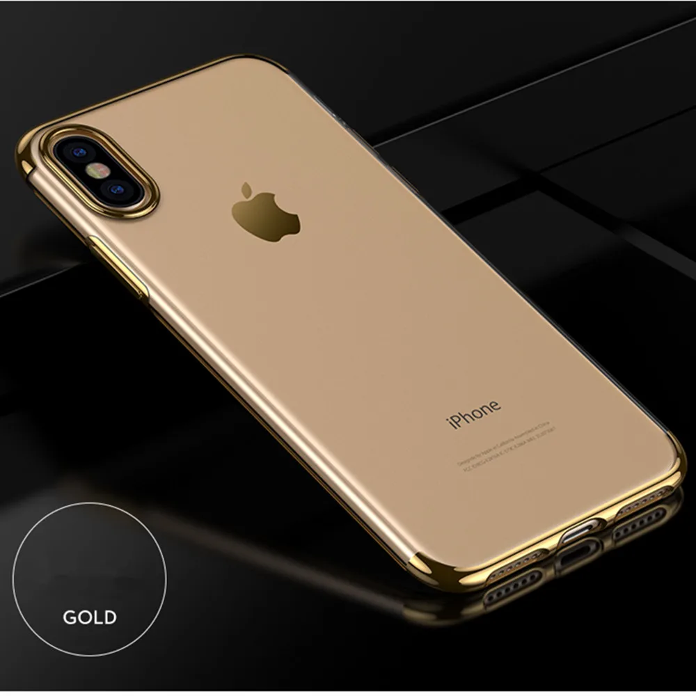 Тонкий мягкий силиконовый чехол из ТПУ с гальваническим покрытием для iPhone11 Pro max 6