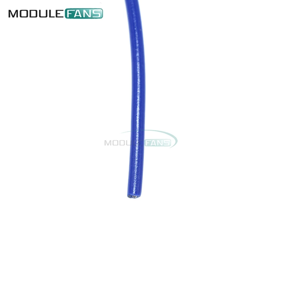 24AWG 10 м синий UL-1007 соединительный провод 80C / 300 В шнур DIY электрический |