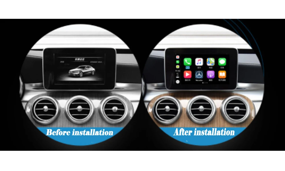 Для Mercedes Benz Carplay box задняя камера Android carlife интерфейс дисплей улучшить класс A B C E CLA GL GLS GLE GLS