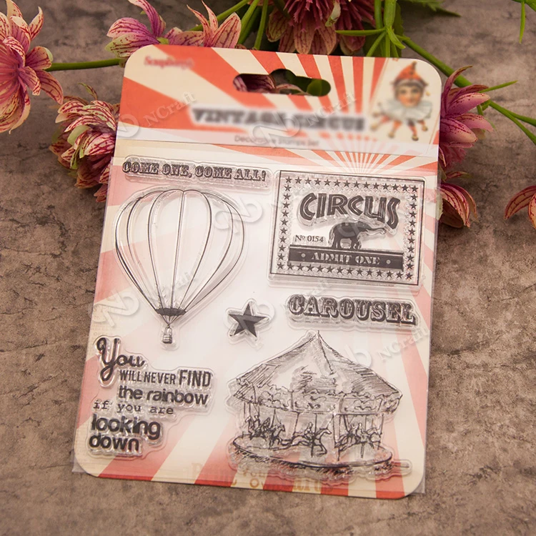 Merry-go-round stamp Clear Stamp for Scrapbooking Transparent Silicone Rubber DIY Photo Album Decor | Дом и сад