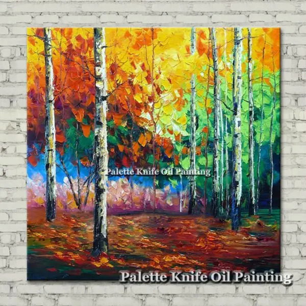 

Hand painted Canvas Oil painting Wall Pictures for Living room wall decor art canvas painting palette knife landscape 17
