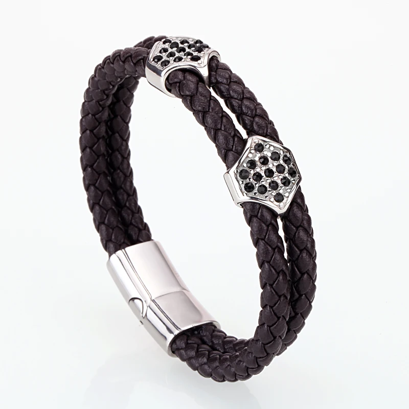 Mcllroy leather bracelet men/gold/luxury/homme/bracelets for men Multilayer bangle custom logo size jewelry bileklik | Украшения и