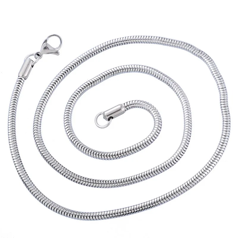 50cmx2.4mm FUNIQUE, новинка, ожерелье, ювелирное изделие, нержавеющая сталь, сетка, цепочки, ожерелье для Wo мужчин, s, серебряный тон, стимпанк, мужское ожерелье, ювелирное изделие, 45-70 см - Окраска металла: 50cmx2.4mm