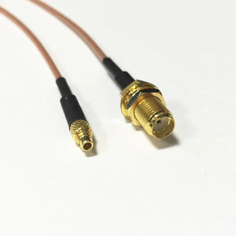 SMA гнездо Гайка переключатель MMCX Мужской косичка кабель RG178 15 см 6 дюймов адаптер цена
