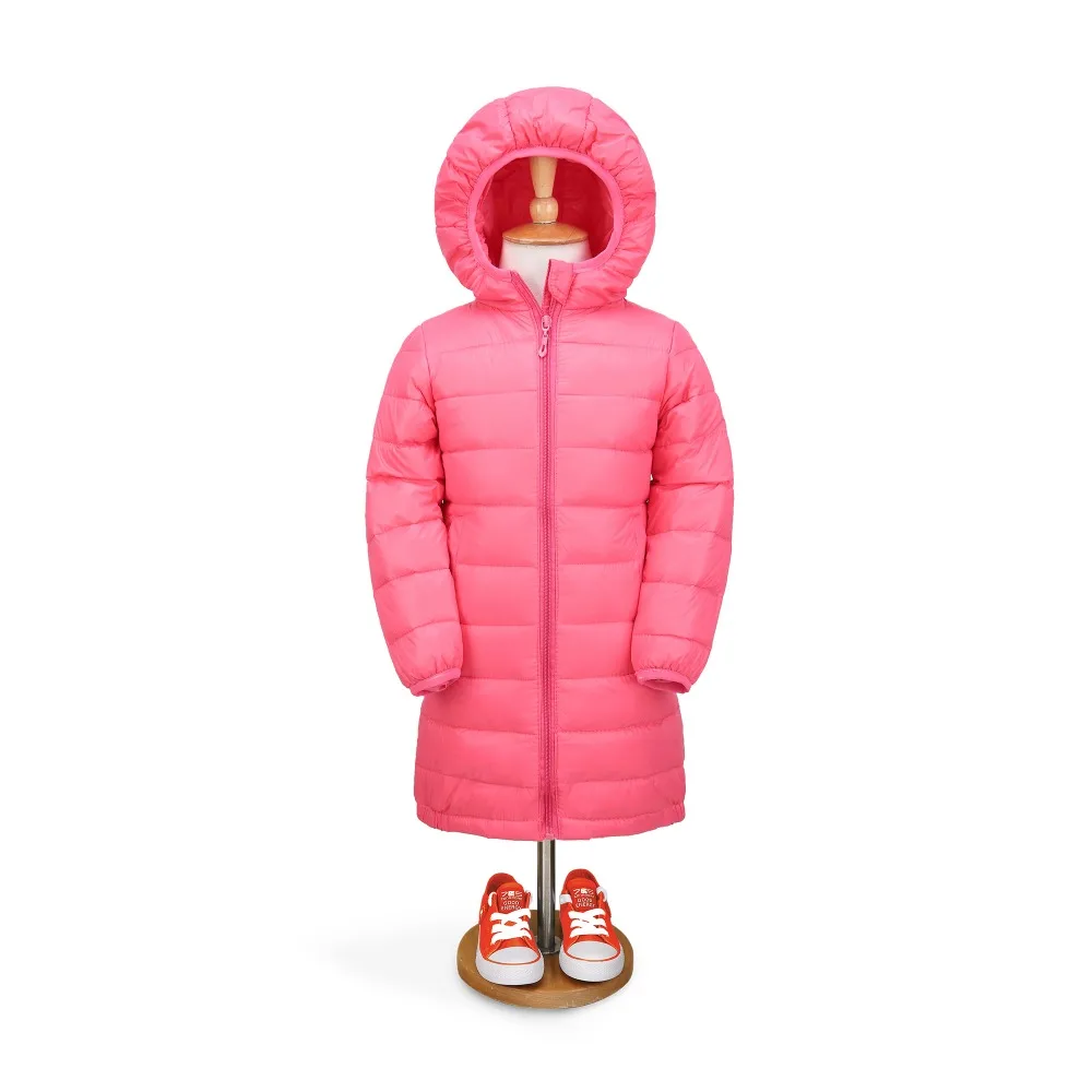 2017 Детские Зимние толстовки с капюшоном пальто для девочек Новинка Дизайн модные