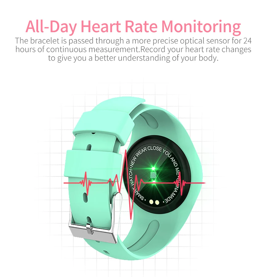 2019 Upgrade Fashion Smart Watch Blood Pressure Monitor Women Physiological Reminder Smartwatch For Android IOS PK V8 Y1 | Электроника