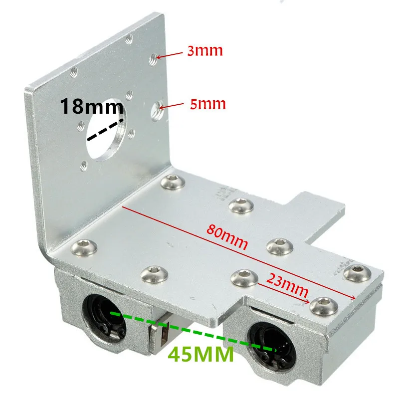 Детали для 3D принтера Funssor Reprap Prusa i3 X Axis Печатная головка металлический экструдер