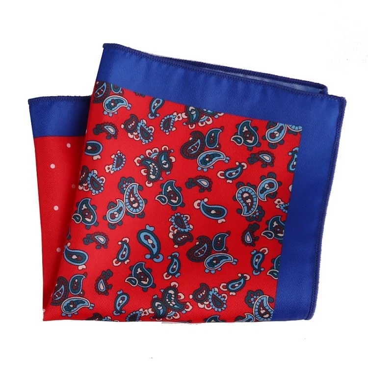 MPK-087pocket square Портной Смит дизайнер Карманный квадратный модный платок в горошек Пейсли Цветочный плед Стиль Hanky мужской костюм карманные аксессуары - Цвет: MPK-087pocket square