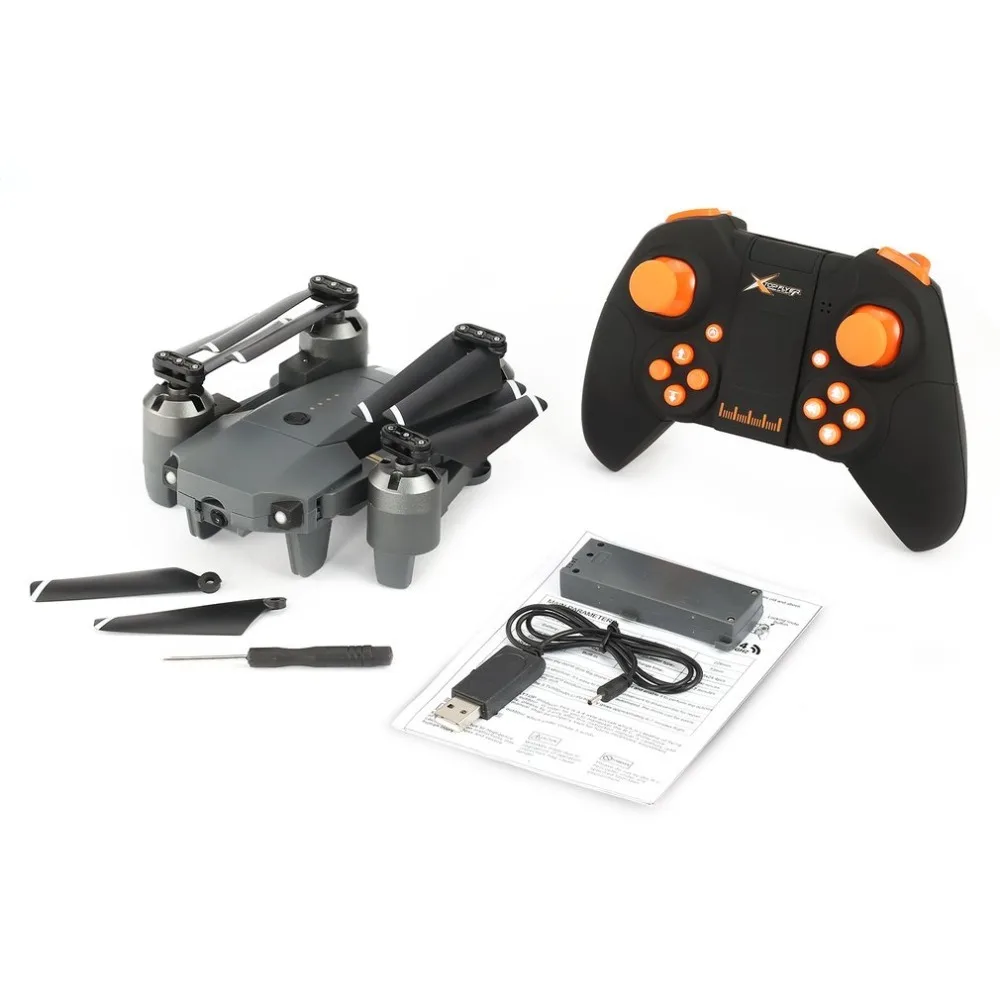 

XT-1 2.4G WIFI FPV Drone With adjustable 1080p HD Camera 3D Flip Altitude Hold Foldable optical flow Headless Mode RC Quadcopter