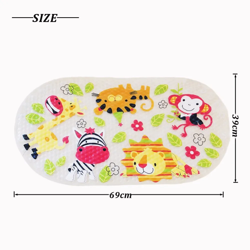 Нескользящий детский коврик для ванной 39 см х 69 душа с присоской|baby bath mat|bath matbath mat