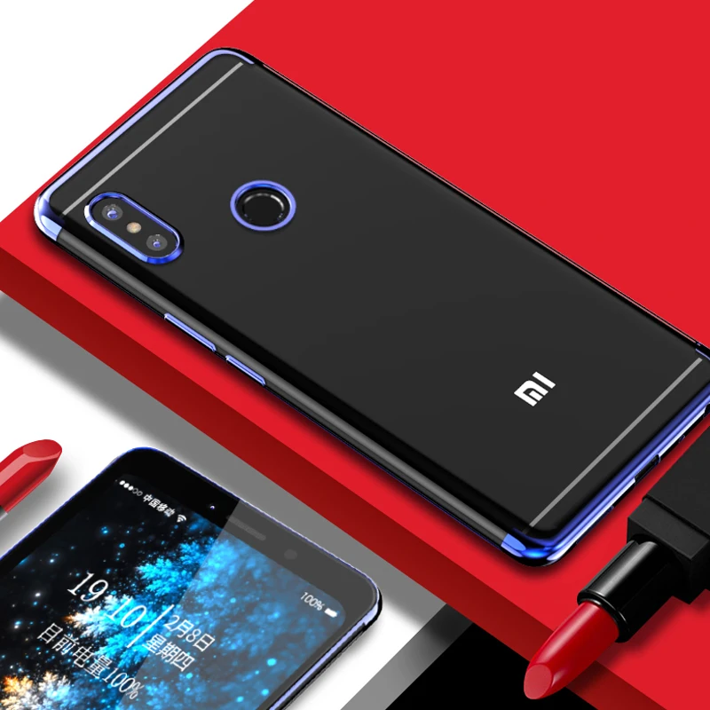 Прозрачный мягкий чехол для Xiaomi Redmi Note 5 Pro деловой силиконовый из ТПУ с полной