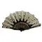 Spanish Style Hand Fan Dance Party Wedding Home Decoration Silk Flower Fan Lady Folding Hand Fans - Цвет: Черный