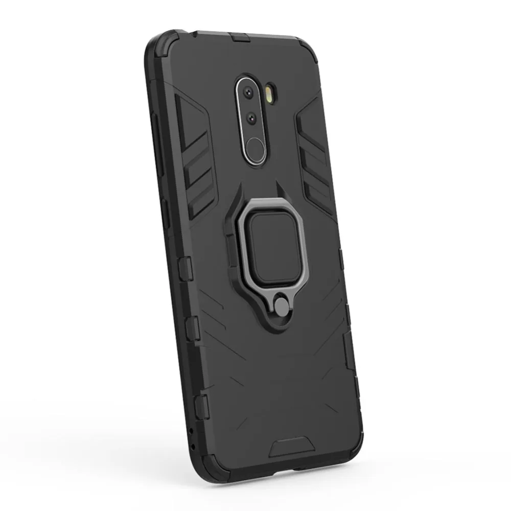Чехол YeeSite с кольцом-подставкой для xiaomi POCOPHONE F1 POCO противоударный силиконовый