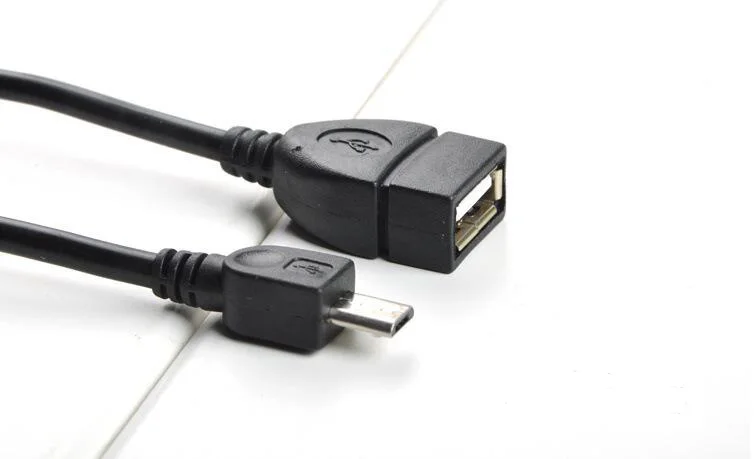 100 шт./лот USB 2 0 Женский к Micro Мужской OTG Хост кабель 11 см для планшетных ПК мобильный