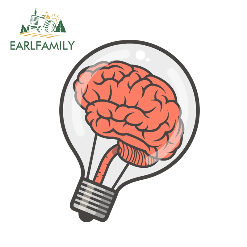 

EARLFAMILY 13 см x 10 см Виниловая наклейка «сделай сам» с мультяшными лампочками для украшения заднего лобового стекла автомобиля Забавный Стайли...