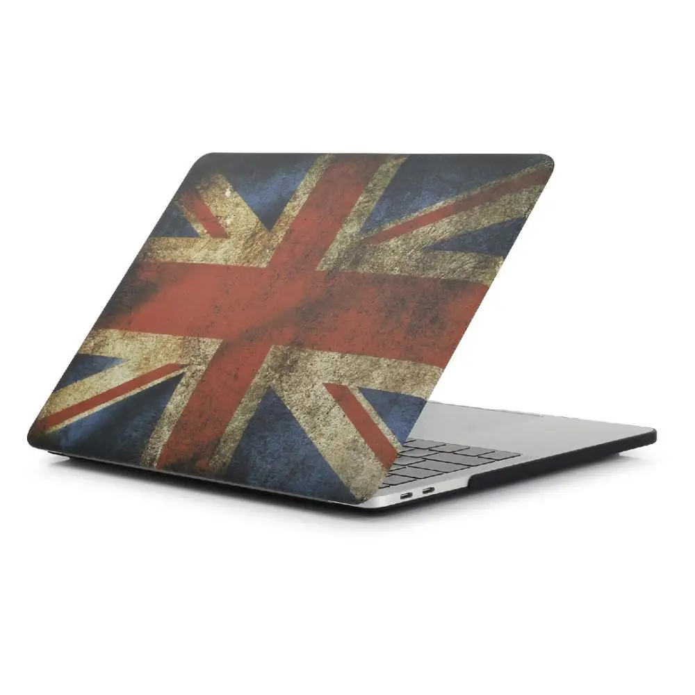 UK Жёсткий защитный чехол с флагом Англии и США для MacBook 11, 12, Air, 13 дюймов, Pro, 13, Pro, retina, 15 дюймов, сенсорная панель - Цвет: UK