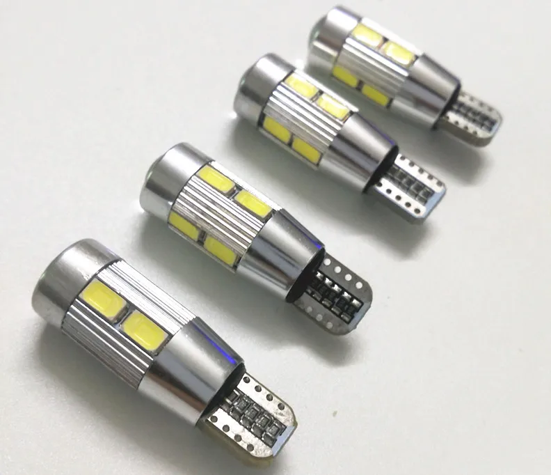 Yhkoms 10 шт. T10 W5W светодиодные лампы 10smd 5630 салона Свет 194 168 Canbus LED Парковка свет авто Номерные знаки для мотоциклов свет 12 В 6000 К