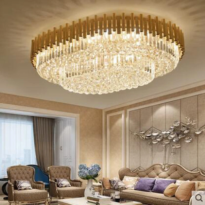 Лампа для гостиной прямоугольная хрустальная лампа потолочные светильники