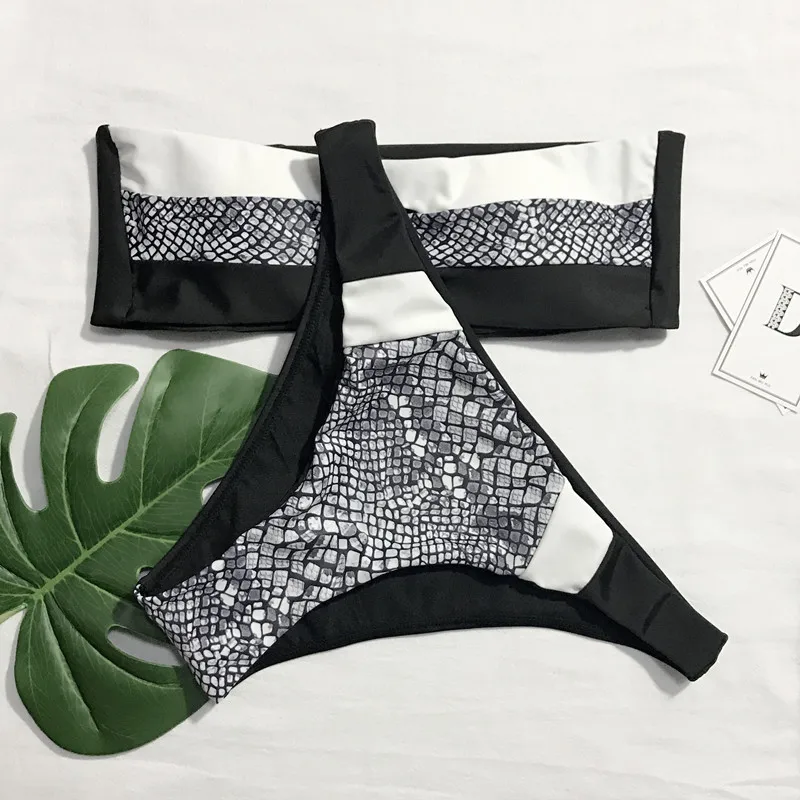 Maillot De Bain Femme сексуальный бразильский купальник высокое качество змеиный принт