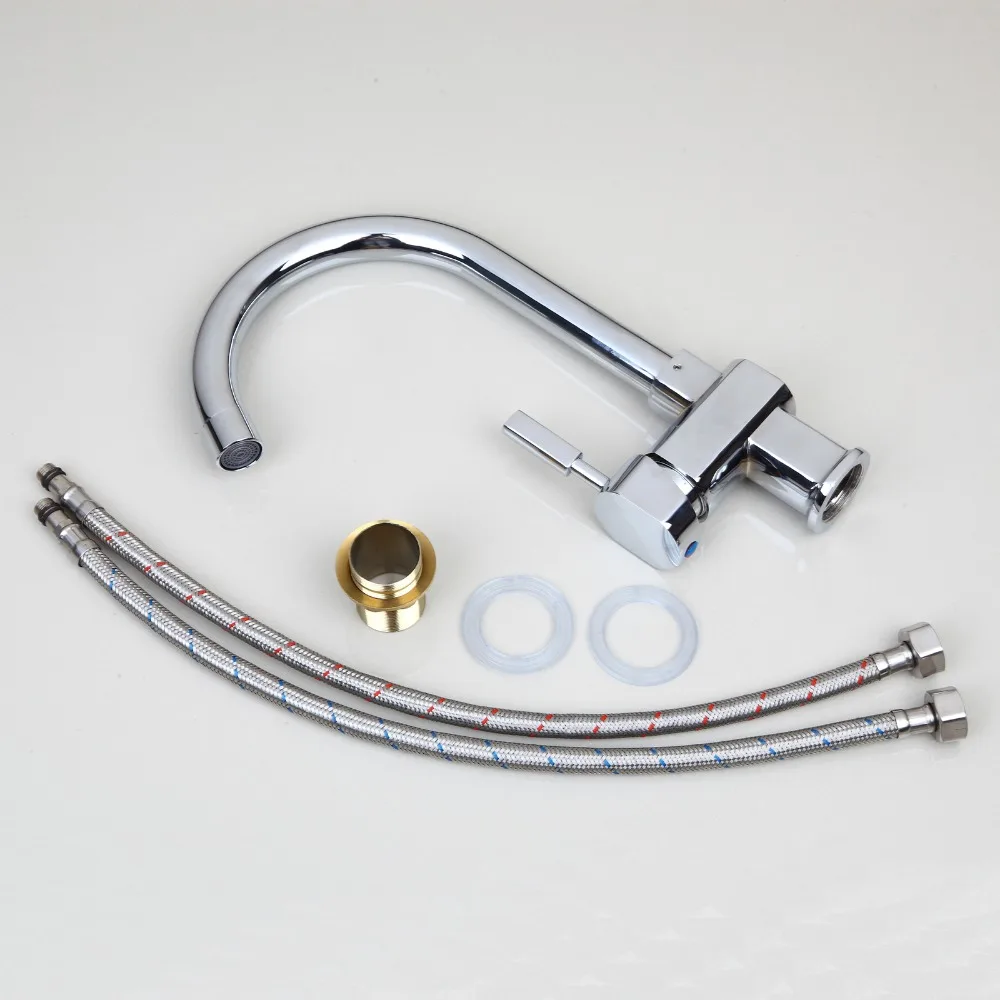 Роскошный смеситель для кухни 360 градусов по умеренной цене хромированный