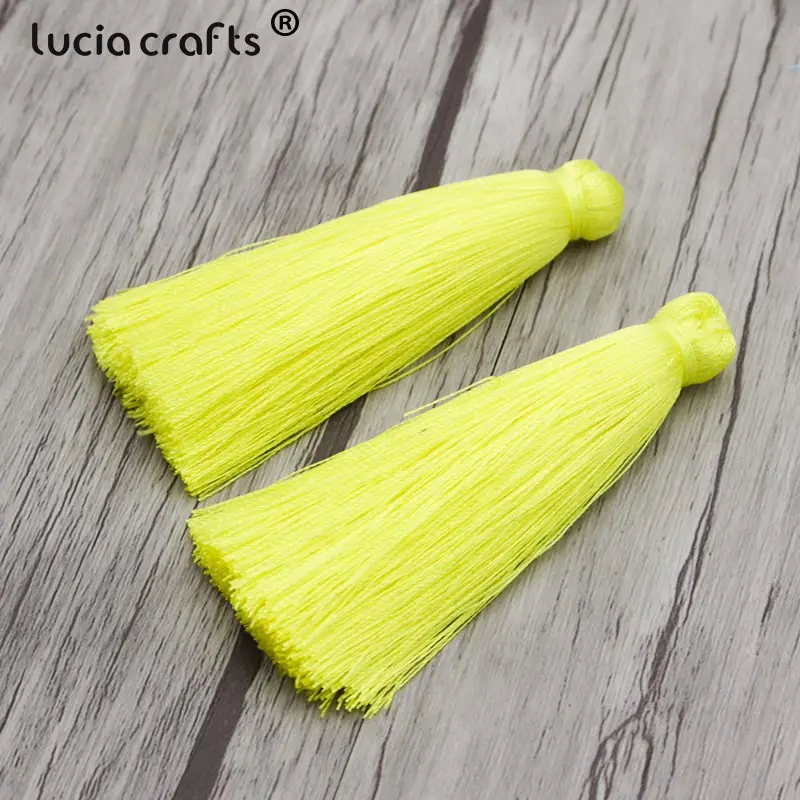 Разноцветные кисточки Lucia crafts 70 мм для украшения дома аксессуары одежды 5 шт./лот