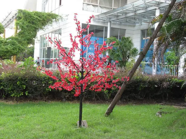 Ручной искусственный светодиодный Cherry Blossom дерево ночник год Рождество Свадебные украшения огни 80 см светодиодный дерево света