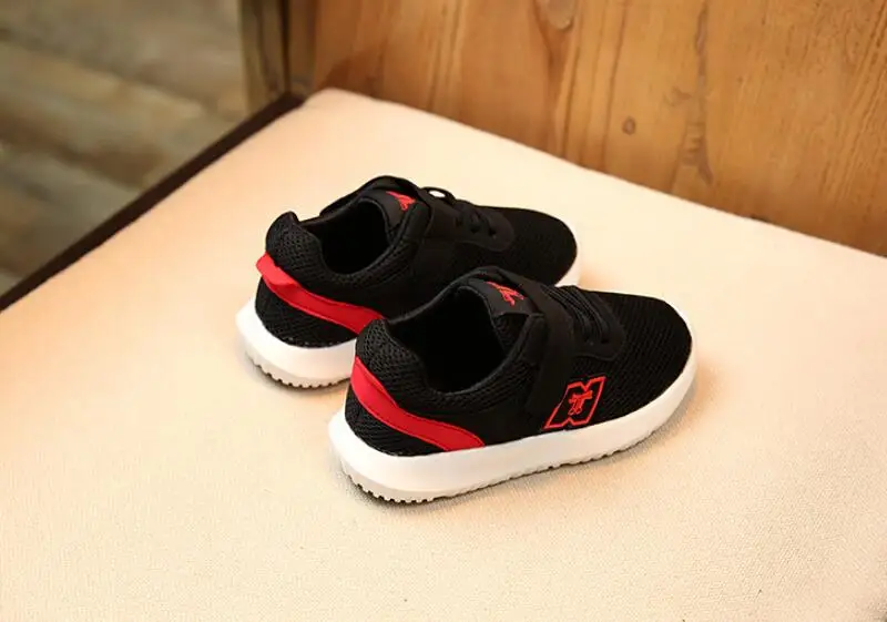 SKHEK Children Sport Shoes Autumn Spring New Fashion Breathable Kids Boys Air Mesh Shoes Girls Anti-Slippery Sneakers Baby Shoe