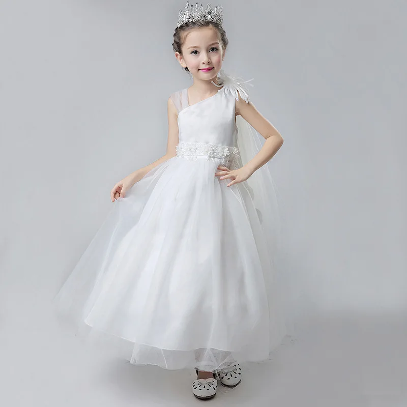 

Элегантное платье в пол рукава; Детское платье с юбкой из тюля для девочек, с узором из роз, вечерние платья для детей с отделкой: цветы; Детск...