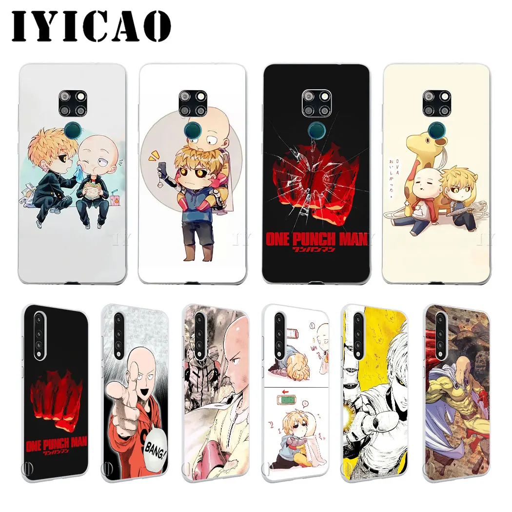 Жесткий чехол IYICAO One Punch Man для Huawei Honor 6a 6C 7A 7C 7X8 8X9 10 20 9X Lite Pro Play Note View