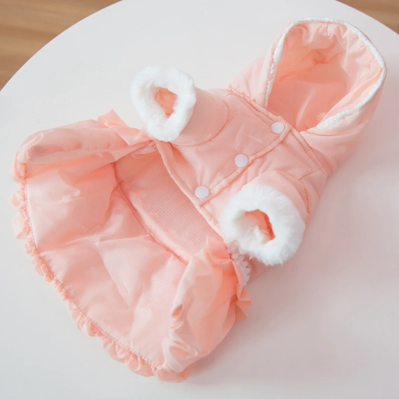 Hipidog собаки осень зима принцесса Толстовка кружева платье фиолетовый розовый