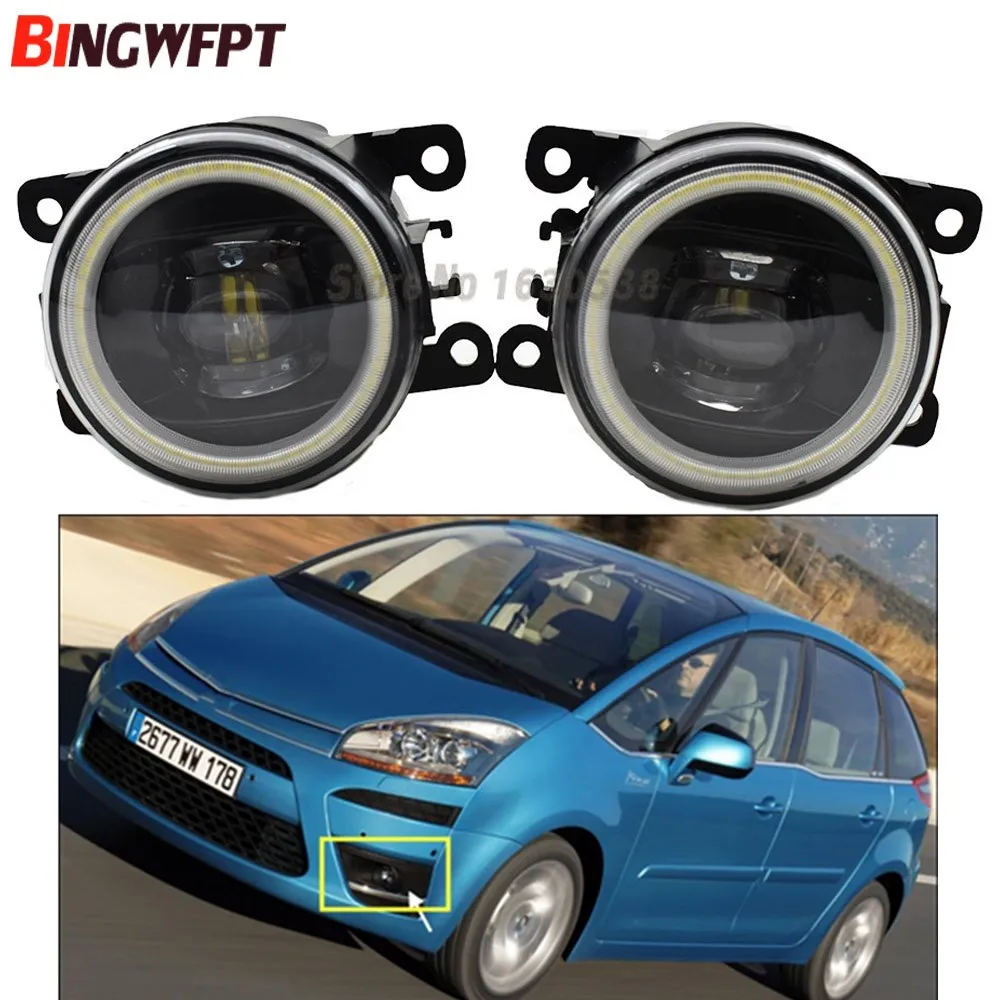 2 шт. светодиодный туман светильник с глаза ангела дневного DRL для Citroen C4 Picasso I UD _ /